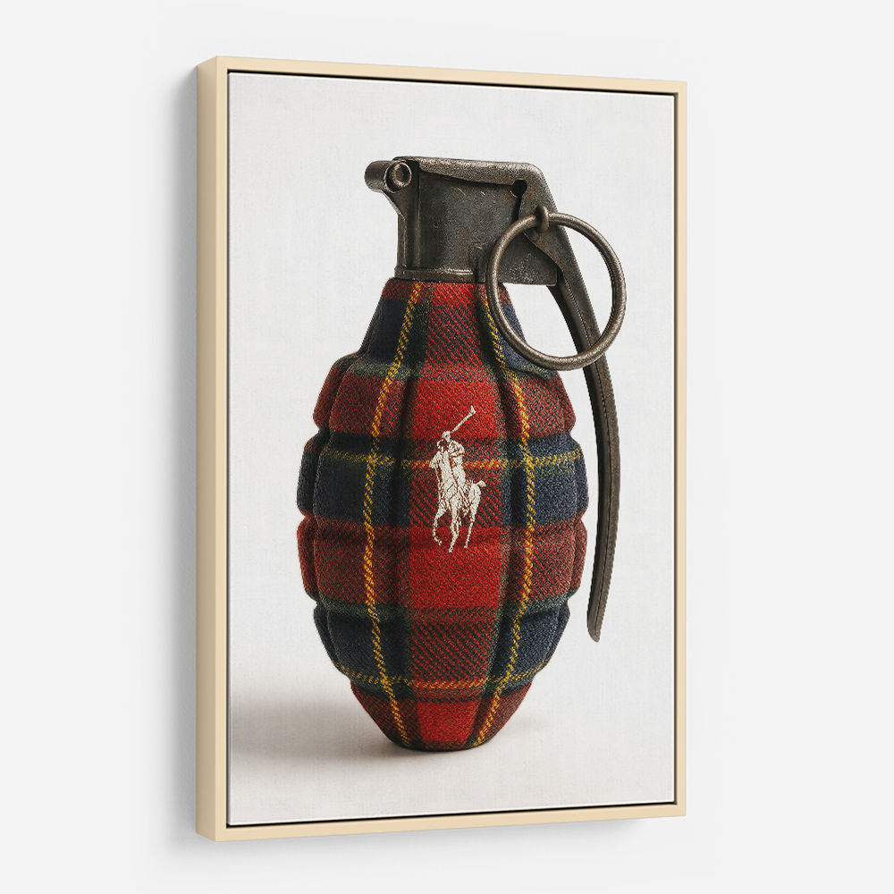 Ralph Lauren Fashion Inspired Grenade Wall Art   